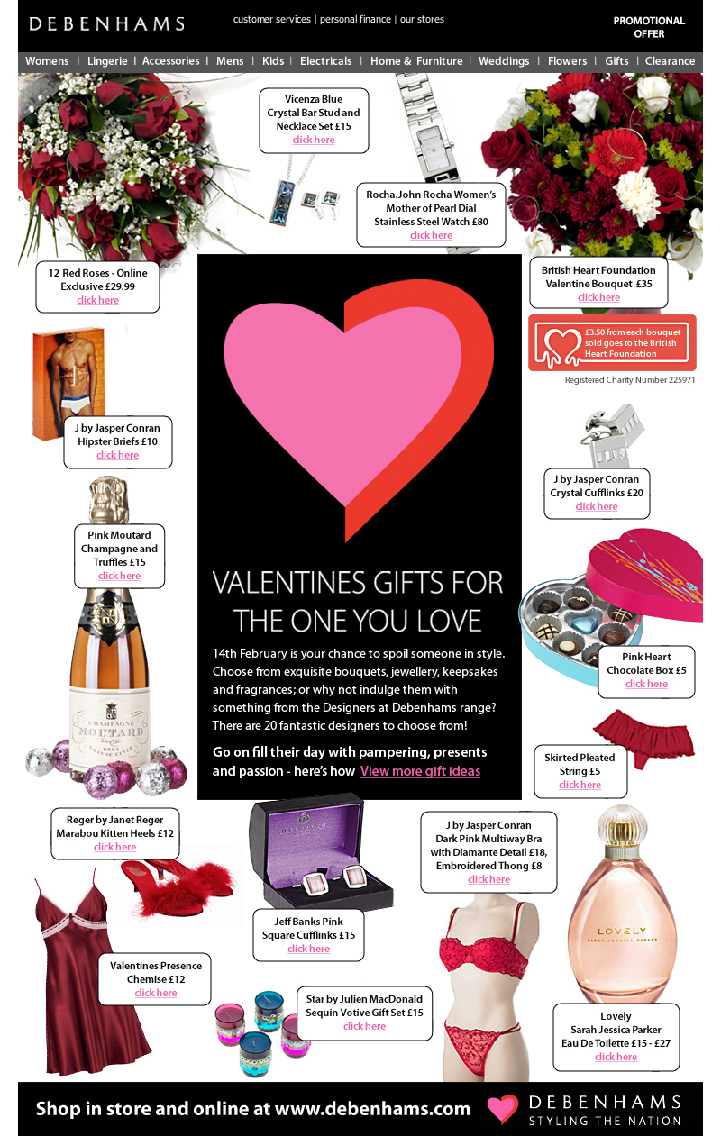 Debenhams Email Design - Darius Bajina Personal Portfolio