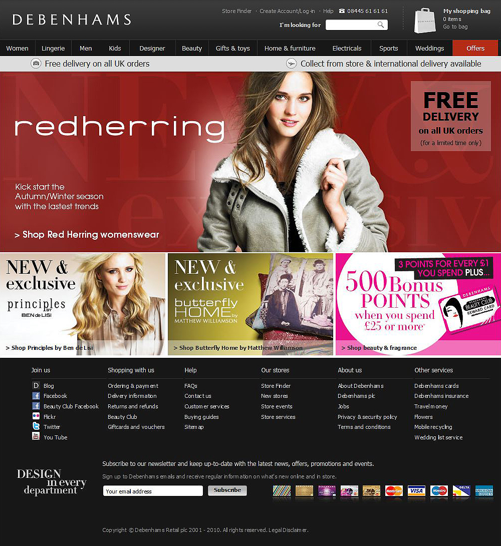 Home Page Design 2010-2011 - Darius Bajina Personal Portfolio