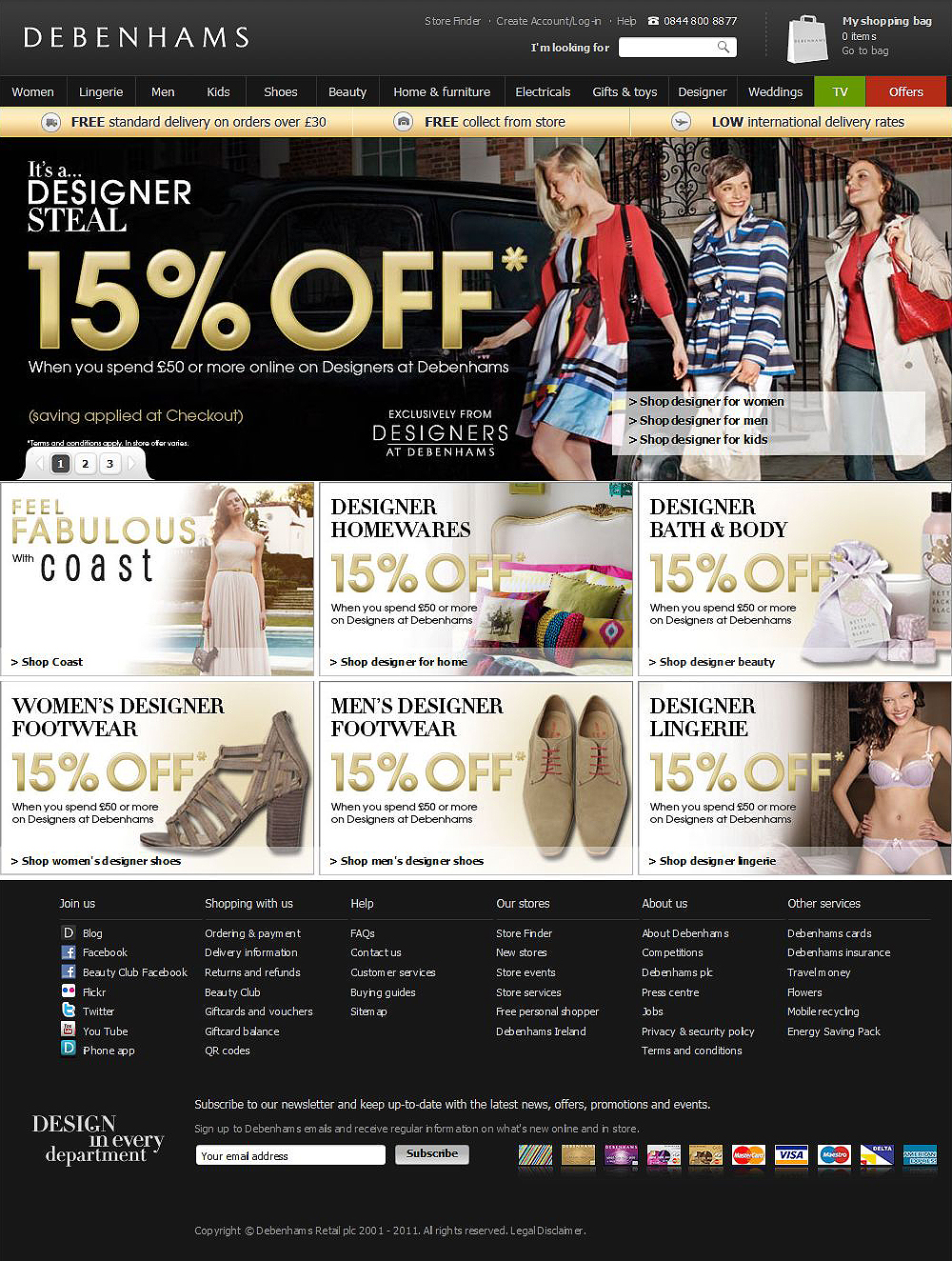 Home Page Design 2011 - Darius Bajina Personal Portfolio