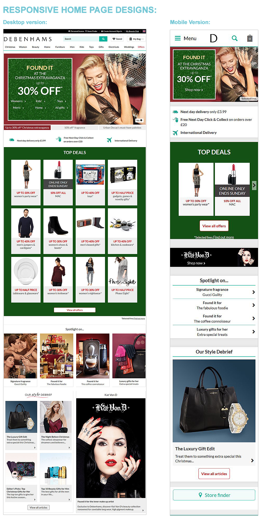 Responsive Desktop and Mobile - Darius Bajina Personal Portfolio