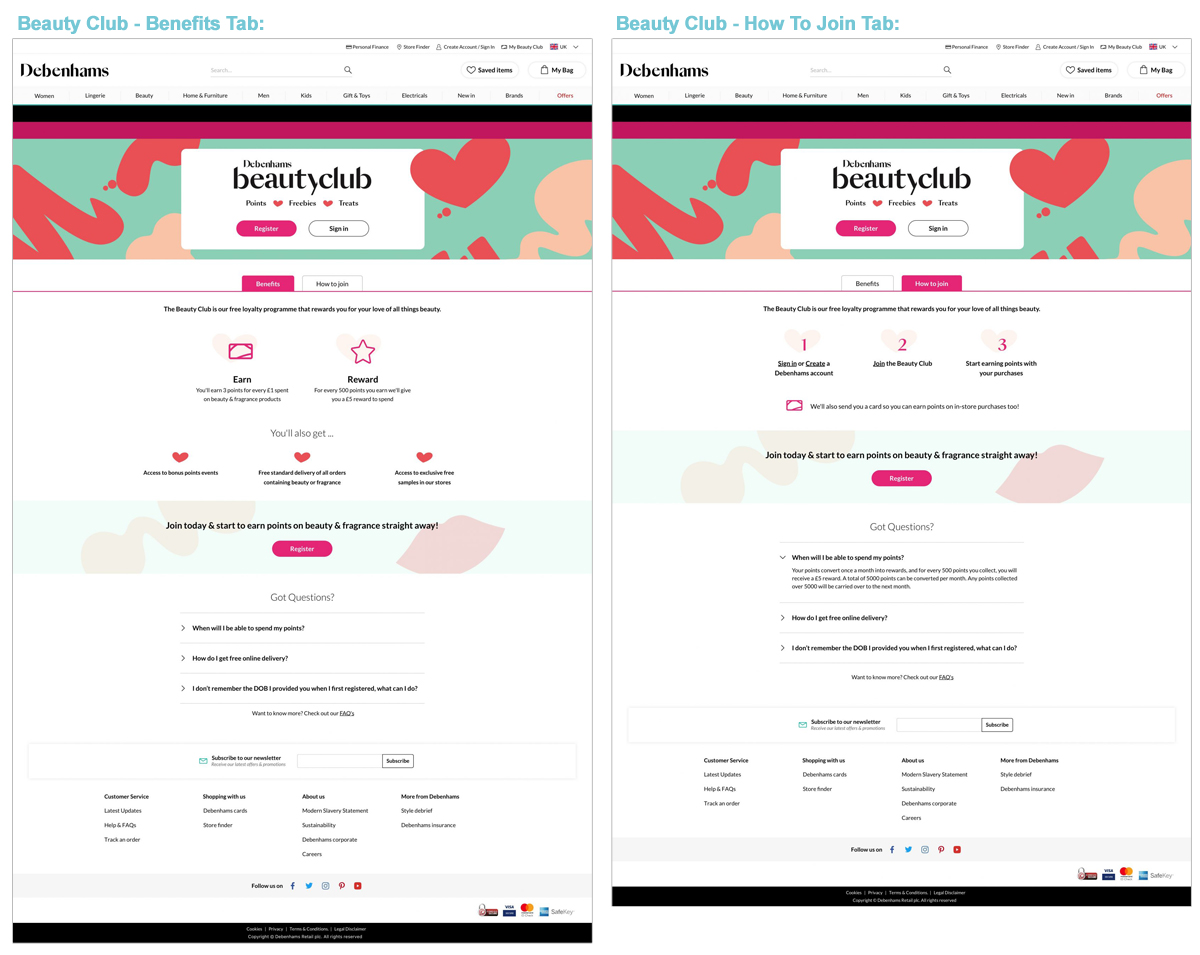 User Experience Beauty Club Project: Image 2 - Darius Bajina Personal Portfolio