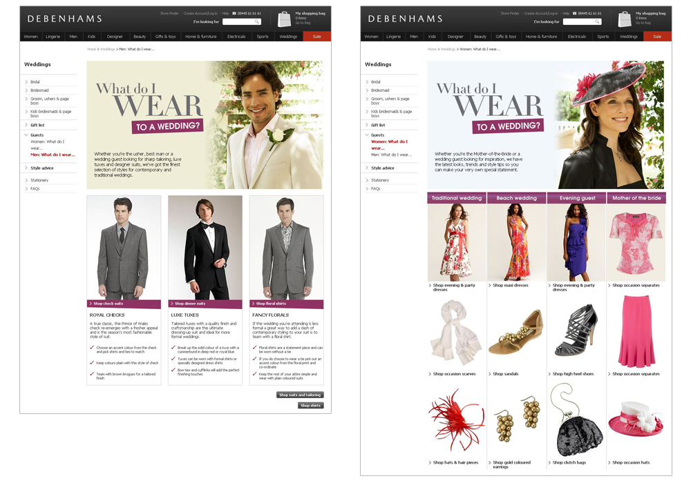 Debenhams Weddings Pages 2010 - Darius Bajina Personal Portfolio