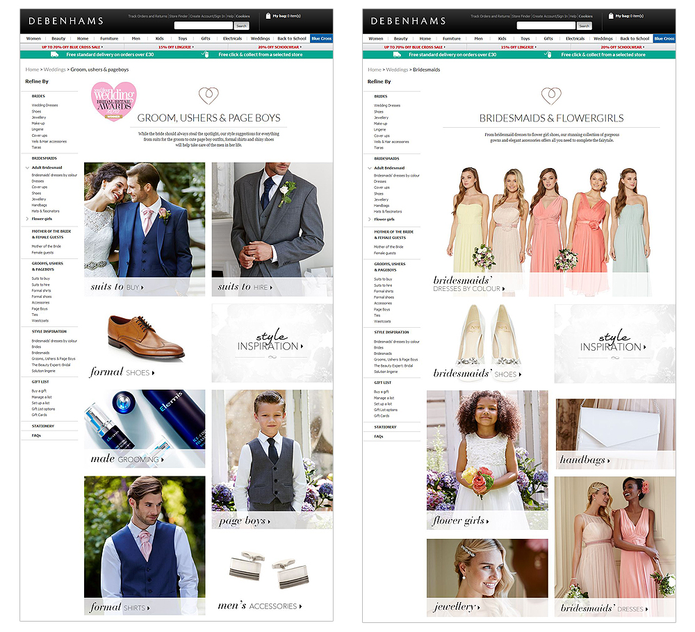 Debenhams Weddings Pages 2015 - Darius Bajina Personal Portfolio