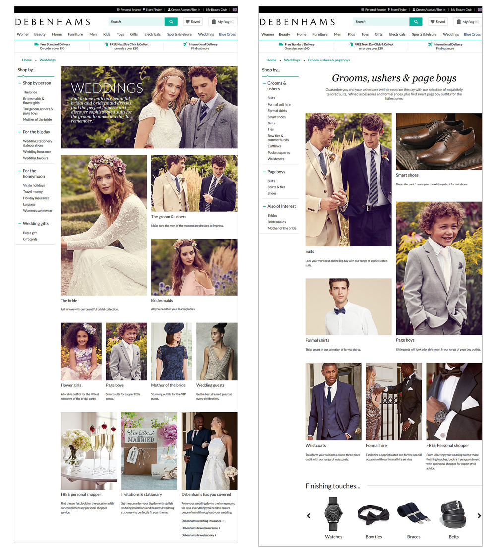 Debenhams Weddings Pages 2017 - Darius Bajina Personal Portfolio