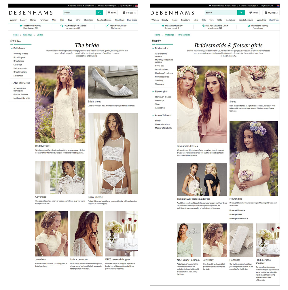 Debenhams Weddings Pages 2017 - Darius Bajina Personal Portfolio