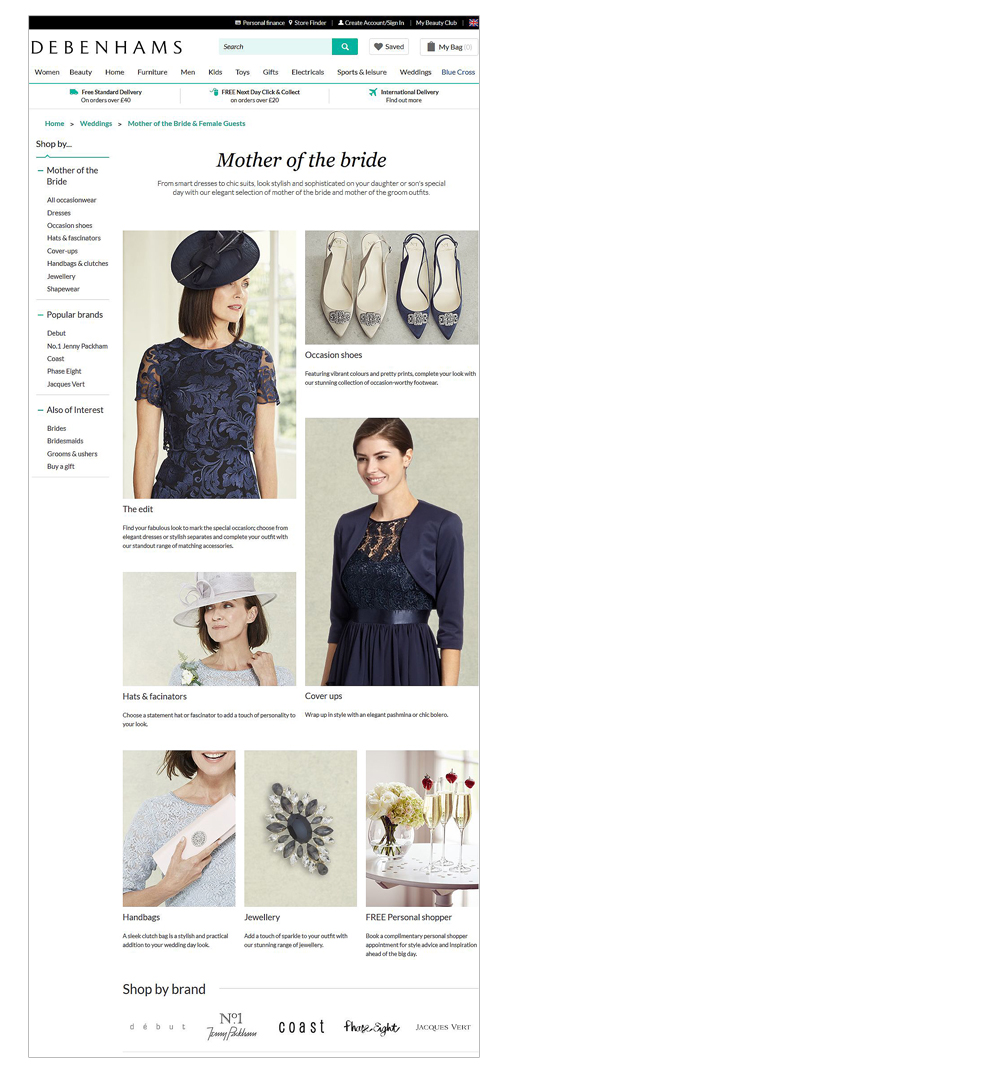 Debenhams Weddings Pages 2017 - Darius Bajina Personal Portfolio