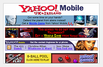 Yahoo Banner Adverts Thumbnail - Darius Bajina Personal Portfolio